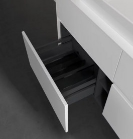 Тумба під раковину Villeroy&Boch Collaro 120х50 см ДСП білий матовий C08700MS