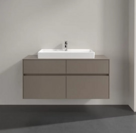 Тумба під раковину Villeroy & Boch Collaro 120х50 см ДСП сірий трюфель C08700VG