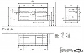 Тумба под раковину Villeroy & Boch Collaro 120х50 см ДСП северный дуб C08700VJ