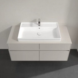 Тумба под раковину Villeroy & Boch Collaro 120х50 см ДСП мягкий серый C08700VK