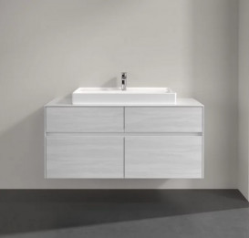 Тумба под раковину Villeroy & Boch Collaro 120х50 см ДСП белое дерево C08700E8