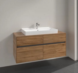Тумба під раковину Villeroy & Boch Collaro 120х50 см ДСП дуб канзас C08700RH