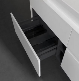 Тумба под раковину Villeroy & Boch Collaro 140х50 см МДФ глянцевый белый C08800DH