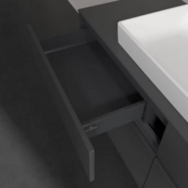 Тумба под раковину Villeroy & Boch Collaro 140х50 см МДФ глянцевый серый C08800FP