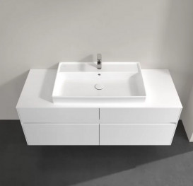 Тумба под раковину Villeroy & Boch Collaro 140х50 см ДСП белый матовый C08800MS