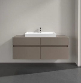 Тумба под раковину Villeroy & Boch Collaro 140х50 см ДСП трюфель серый C08800VG