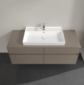 Тумба под раковину Villeroy & Boch Collaro 140х50 см ДСП трюфель серый C08800VG