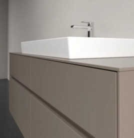 Тумба под раковину Villeroy & Boch Collaro 140х50 см ДСП трюфель серый C08800VG