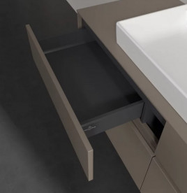 Тумба под раковину Villeroy & Boch Collaro 140х50 см ДСП трюфель серый C08800VG