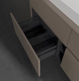 Тумба под раковину Villeroy & Boch Collaro 140х50 см ДСП трюфель серый C08800VG