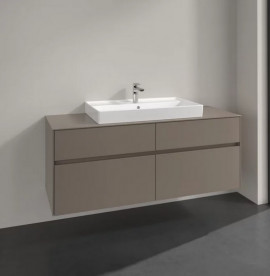 Тумба под раковину Villeroy & Boch Collaro 140х50 см ДСП трюфель серый C08800VG