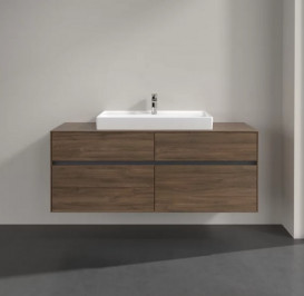 Тумба під раковину Villeroy & Boch Collaro 140х50 см ДСП дуб аризона C08800VH