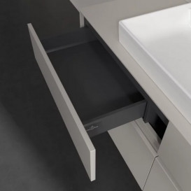 Тумба под раковину Villeroy & Boch Collaro 140х50 см ДСП мягкий серый C08800VK