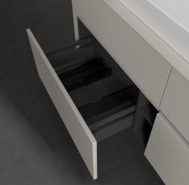 Тумба под раковину Villeroy & Boch Collaro 140х50 см ДСП мягкий серый C08800VK