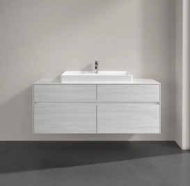 Тумба под раковину Villeroy & Boch Collaro 140х50 см ДСП белое дерево C08800E8