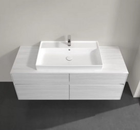 Тумба под раковину Villeroy & Boch Collaro 140х50 см ДСП белое дерево C08800E8