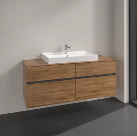 Тумба под раковину Villeroy & Boch Collaro 140х50 см ДСП дуб канзас C08800RH