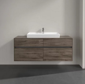 Тумба под раковину Villeroy & Boch Collaro 140х50 см ДСП каменный дуб C08800RK