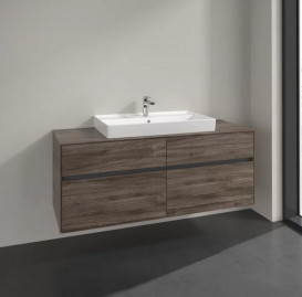 Тумба под раковину Villeroy & Boch Collaro 140х50 см ДСП каменный дуб C08800RK