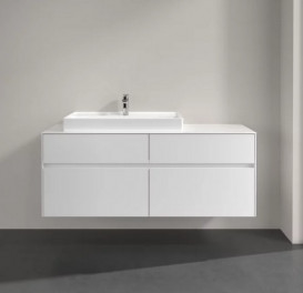 Тумба под раковину Villeroy & Boch Collaro 140х50 см ДСП белый матовый C08900MS