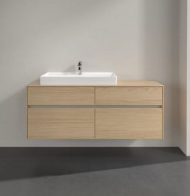 Тумба під раковину Villeroy & Boch Collaro 140х50 см ДСП північний дуб C08900VJ