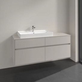 Тумба под раковину Villeroy & Boch Collaro 140х50 см ДСП мягкий серый C08900VK