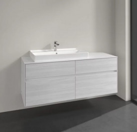 Тумба под раковину Villeroy & Boch Collaro 140х50 см ДСП белое дерево C08900E8