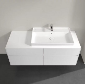 Тумба под раковину Villeroy & Boch Collaro 140х50 см МДФ глянцевый белый C09000DH