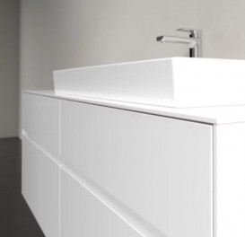 Тумба под раковину Villeroy & Boch Collaro 140х50 см МДФ глянцевый белый C09000DH