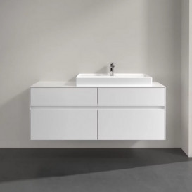 Тумба под раковину Villeroy & Boch Collaro 140х50 см ДСП белый матовый C09000MS