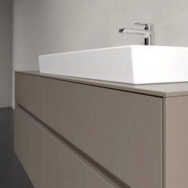 Тумба под раковину Villeroy & Boch Collaro 140х50 см ДСП трюфель серый C09000VG
