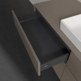 Тумба под раковину Villeroy & Boch Collaro 140х50 см ДСП трюфель серый C09000VG