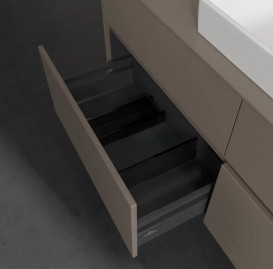 Тумба под раковину Villeroy & Boch Collaro 140х50 см ДСП трюфель серый C09000VG