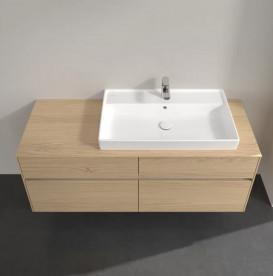 Тумба под раковину Villeroy & Boch Collaro 140х50 см ДСП северный дуб C09000VJ