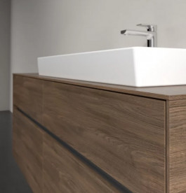 Тумба под раковину Villeroy & Boch Collaro 140х50 см ДСП дуб аризона C09000VH