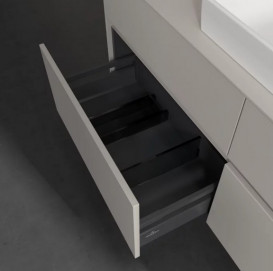 Тумба під раковину Villeroy&Boch Collaro 140х50 см ДСП м'який сірий C09000VK
