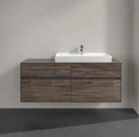 Тумба под раковину Villeroy & Boch Collaro 140х50 см ДСП каменный дуб C09000RK
