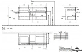 Тумба под раковину Villeroy & Boch Collaro 120х50 см ДСП белый матовый C09100MS