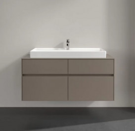 Тумба под раковину Villeroy & Boch Collaro 120х50 см ДСП трюфель серый C09100VG