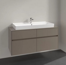 Тумба под раковину Villeroy & Boch Collaro 120х50 см ДСП трюфель серый C09100VG
