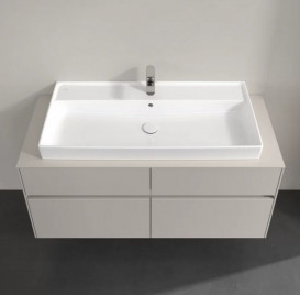 Тумба під раковину Villeroy&Boch Collaro 120х50 см ДСП м'який сірий C09100VK