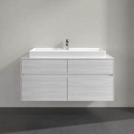 Тумба под раковину Villeroy & Boch Collaro 120х50 см ДСП белое дерево C09100E8