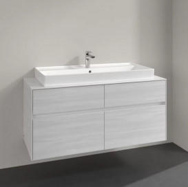 Тумба під раковину Villeroy & Boch Collaro 120х50 см ДСП біле дерево C09100E8