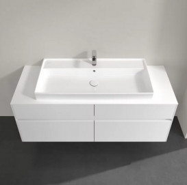 Тумба под раковину Villeroy & Boch Collaro 140х50 см МДФ глянцевый белый C09200DH