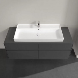 Тумба під раковину Villeroy&Boch Collaro 140х50 см МДФ глянсовий сірий C09200FP
