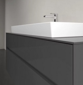 Тумба під раковину Villeroy&Boch Collaro 140х50 см МДФ глянсовий сірий C09200FP