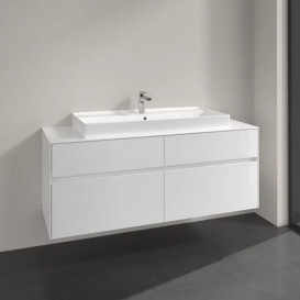 Тумба под раковину Villeroy & Boch Collaro 140х50 см ДСП белый матовый C09200MS