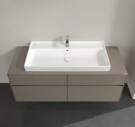 Тумба под раковину Villeroy & Boch Collaro 140х50 см ДСП трюфель серый C09200VG