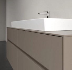 Тумба под раковину Villeroy & Boch Collaro 140х50 см ДСП трюфель серый C09200VG