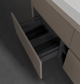 Тумба под раковину Villeroy & Boch Collaro 140х50 см ДСП трюфель серый C09200VG